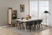Standvitrine >A-Line< in Eiche weiss pigmentiert - 72x145x36cm (BxHxT)