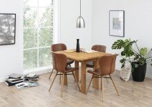 Esszimmerstuhl >Batilda -A1< (2er-Set) in Braun -...