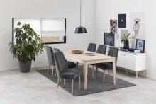 Polsterstuhl >Misty< (2er-Set) in anthrazit, Polyester - 47,5x95,5x63,5 (BxHxT)