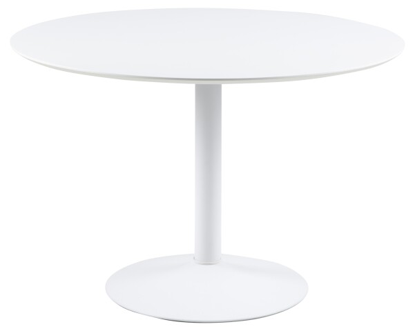 Esstisch >Ibiza< in weiss, MDF, Stahl - 74x110cm (HxD)