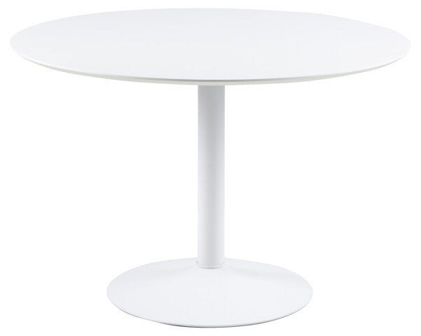 Esstisch >Ibiza< in weiss, MDF, Stahl - 74x110cm (HxD)