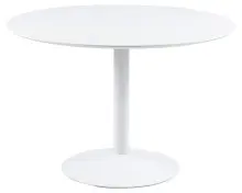 Esstisch >Ibiza< in weiss, MDF, Stahl - 74x110cm (HxD)