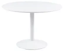Esstisch >Ibiza< in weiss, MDF, Stahl - 74x110cm (HxD)