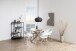 Esstisch >I_Duncan< in Eiche matt weiss pigmentiert, MDF - 75x105cm (HxD)