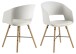 Armlehnstuhl >I_Luna< (2er-Set) in weiss, Polyurethan - 51,5x80,5x52cm (BxHxT)