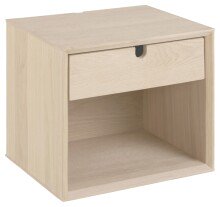Nachttisch >Century< in Eiche weiss pigmentiert -...