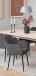 Armlehnstuhl >Emilia< in Grau, Polyester, Stahl - 57x83x61cm (BxHxT)