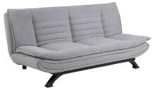 Schlafsofa >Faith< in Grau, Stoff, Stahl -...