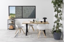 Schalenstuhl >Tina< (2er-Set) in Grau - 56,5x80,5x53 (BxHxT)