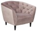 Sessel >Ria< in dusty rose, Polyester, Rubberwood - 97x78x84cm (BxHxT)