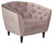 Sessel >Ria< in dusty rose, Polyester, Rubberwood - 97x78x84cm (BxHxT)