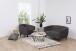 Sessel >Ria< in Grau, Polyester, Rubberwood - 97x78x84cm (BxHxT)