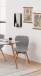 Polsterstuhl >Batilda -A1< (2er-Set) in Grau, Polyester - 47x82,5x53cm (BxHxT)