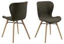 Polsterstuhl >Batilda -A1< (2er-Set) in khaki,...