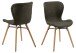 Polsterstuhl >Batilda -A1< (2er-Set) in khaki, Polyester - 47x82,5x53cm (BxHxT)