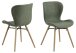 Polsterstuhl >Batilda -A1< (2er-Set) in Grün, Polyester - 47x82,5x53cm (BxHxT)