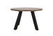 Couchtisch >LARA< von freiraum: Modernes Design mit massiver Akazienholz-Tischplatte, Ø75cm, H47cm – Pflegeleicht & Nachhaltig, FSC®-Zertifiziert, Schwarz Pulverbeschichtete Metallbeine