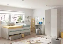 Jugendzimmer-Set >Ares Plus< in Alpen-Weiß /...
