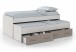 Jugendzimmer-Set >Ares Plus< in Alpen-Weiß / Basalt - 198x69x96 (BxHxT)