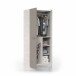 Jugendzimmer-Set >Ares Plus< in Alpen-Weiß / Basalt - 198x69x96 (BxHxT)