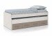 Jugendzimmer-Set >Ares Plus< in Alpen-Weiß / Basalt - 198x69x96 (BxHxT)