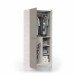 Jugendzimmer-Set >Ares Plus< in Alpen-Weiß / Basalt - 198x69x96 (BxHxT)