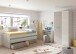 Jugendzimmer-Set >Ares Plus< in Alpen-Weiß / Basalt - 198x69x96 (BxHxT)