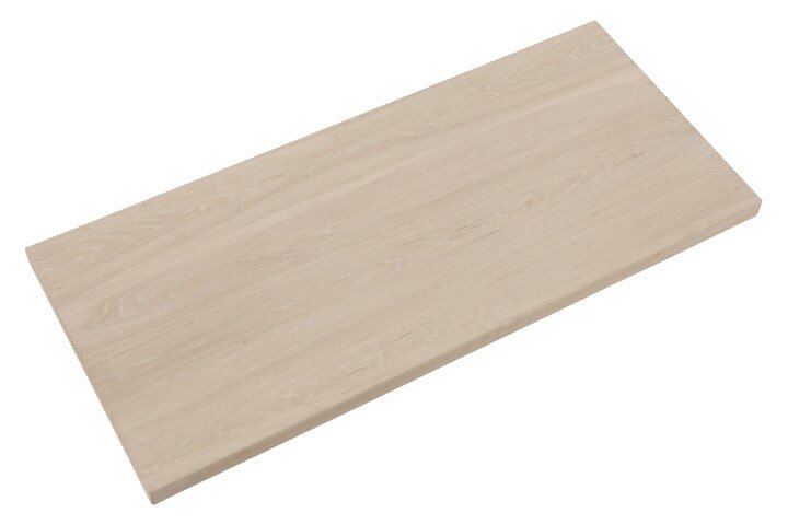 Einlegetischplatte >A-Line< (2er-Set) in Eiche weiss pigmentiert - 43x3,6x95cm (BxHxT)