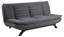 Schlafsofa >Faith< in Grau, Stoff, Stahl -...