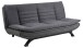 Schlafsofa >Faith< in Grau, Stoff, Stahl - 196x91x98cm (BxHxT)