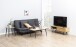 Schlafsofa >Faith< in Grau, Stoff, Stahl - 196x91x98cm (BxHxT)