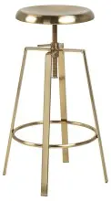 Barhocker >Goose< in Gold, Stahl - 41x87x41cm (BxHxT)
