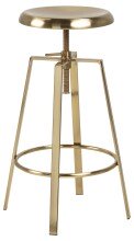 Barhocker >Goose< in Gold, Stahl - 41x87x41cm (BxHxT)