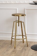 Barhocker >Goose< in Gold, Stahl - 41x87x41cm (BxHxT)