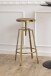 Barhocker >Goose< in Gold, Stahl - 41x87x41cm (BxHxT)