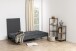 Schlafsofa >Perugia< in Grau, schwarz - 198x87x95 (BxHxT)