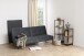 Schlafsofa >Perugia< in Grau, schwarz - 198x87x95 (BxHxT)