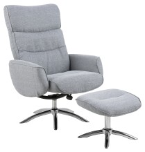Relaxsessel >Westfield -A1< in Grau, Polyester,...