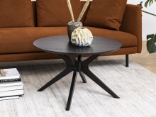 Couchtisch >I_Duncan< in schwarz, MDF - 45x80cm (HxD)