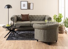 Couchtisch >I_Duncan< in schwarz, MDF - 45x80cm (HxD)