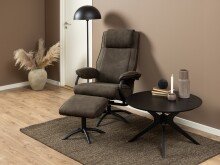 Couchtisch >I_Duncan< in schwarz, MDF - 45x80cm (HxD)