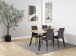 Esszimmerstuhl >Demina< (4er-Set) in Grau, Polyester, Stahl - 43,5x92x53 (BxHxT)