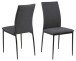 Esszimmerstuhl >Demina< (4er-Set) in Grau, Polyester, Stahl - 43,5x92x53 (BxHxT)