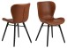 Esszimmerstuhl >Batilda -A1< (2er-Set) in cognac - 47x82,5x53 (BxHxT)