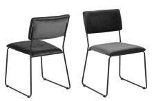 Esszimmerstuhl >Cornelia< (2er-Set) in Grau -...