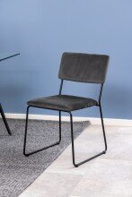 Esszimmerstuhl >Cornelia< (2er-Set) in Grau - 50x80x53,5 (BxHxT)