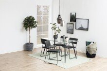 Esszimmerstuhl >Cornelia< (2er-Set) in Grau - 50x80x53,5 (BxHxT)