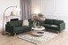 Couchtisch >Alisma< in weiss, gold, Glas, Stahl - 45x80cm (HxD)