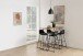 Barhocker >Tina< (2er-Set) in schwarz, Polyurethan, Stahl - 43x94x49cm (BxHxT)