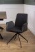 Drehstuhl >Naya< in schwarz, Polyurethan, Stahl - 59x88x59cm (BxHxT)
